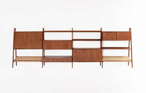 Bookshelf Wall Unit By Arne Vodder & Anton Borg For Vamo Møbelfabrik, 1950S