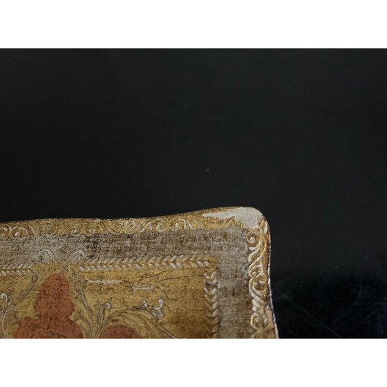 Image 1 of Vintage Florentine wooden jewelry box, 1970