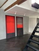 Modern diptych art prints on velvet