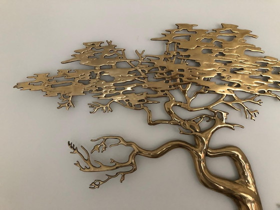 Image 1 of Brass Bonsai Wall Sculpture