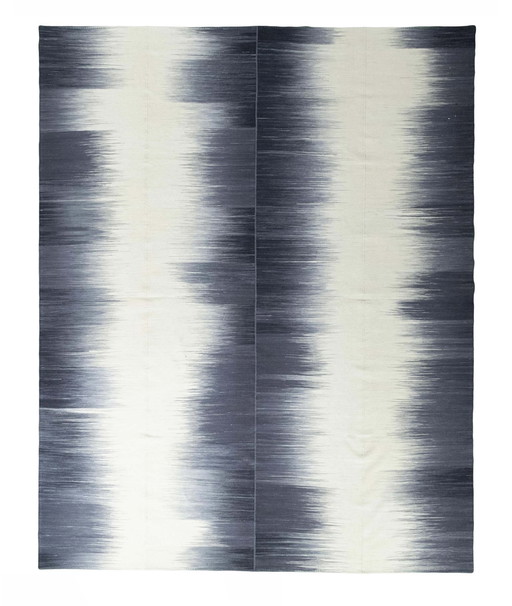 Kilim Fars de diseñador tejido a mano – 390 x 304 cm (nuevo)