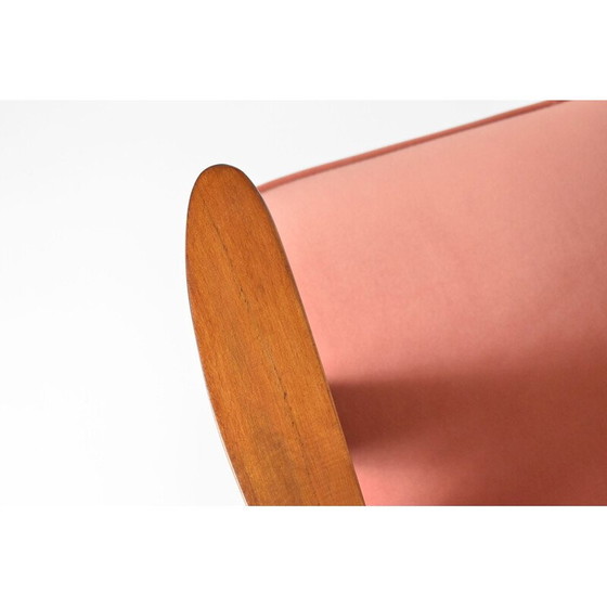 Image 1 of Vintage velvet armchair B-310 VAR pink 1960s
