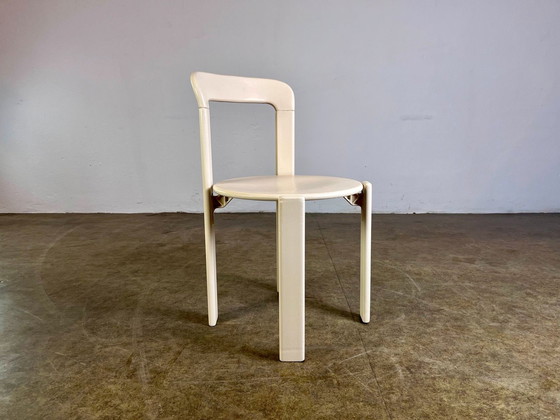 Image 1 of Lot de 8 chaises vintage Bruno Rey Kusch & Co Design 1970 nouvellement vernies