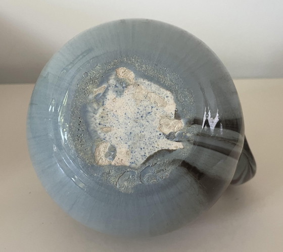 Image 1 of Pottery Factory Katwijk And Klinkenberg Zeist - Art Deco Jug Or Vase With Purple Gray Stream Glaze