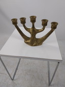 1 X Horst Dalbeck Bronze 5 Arm Candlestick 1970'S