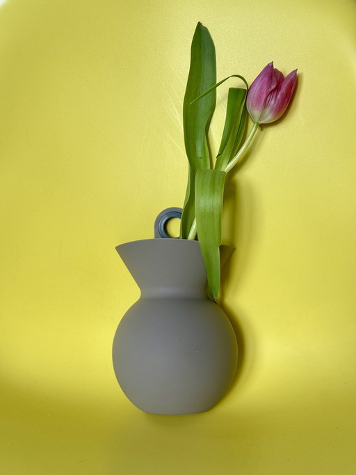 Festland Design Vase/Wall Vase 'Lilly Fleur' Taupe