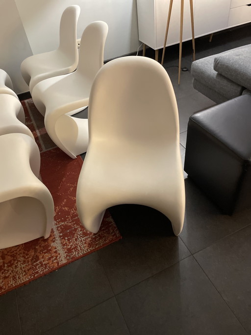 6x Vitra Verner Panton Stoelen