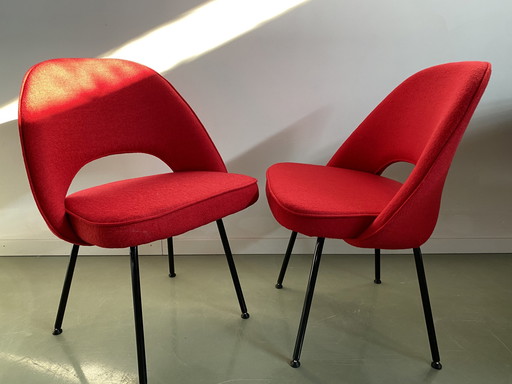 2 X Vintage Chair M72 Red-Black