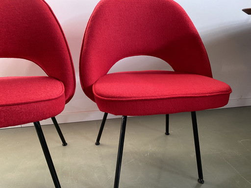 2 X Vintage Chair M72 Red-Black