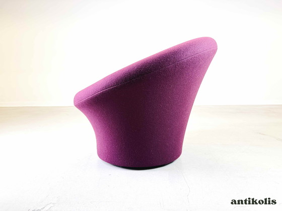 Image 1 of 4 Mushroom armchairs Artifort Pierre Paulin fabric purple