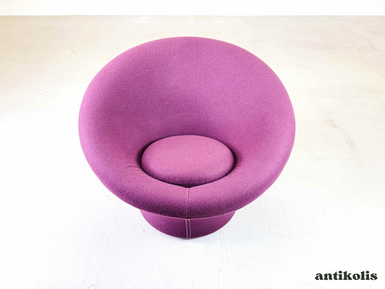 Image 1 of 4 Mushroom armchairs Artifort Pierre Paulin fabric purple