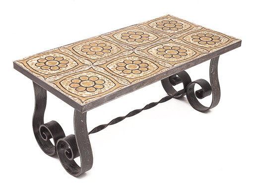 Coffee table, Danikowski ceramics, 1960