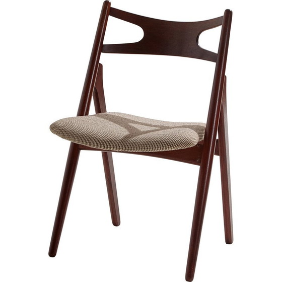 Image 1 of Set of 4 vintage model Ch29P Sawbuck teak dining chairs by Hans J. Wegner for Carl Hansen and Søn, 1950s