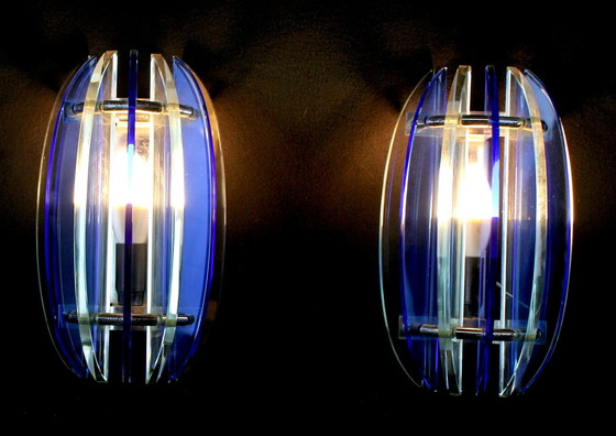 Image 1 of Pair Of Veca Wall Lights, Tuscany Italy 1970