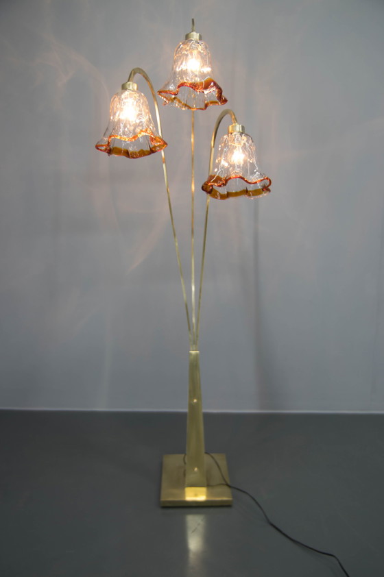 Image 1 of Murano Glass Floor Lamp, Italy, 1980S 