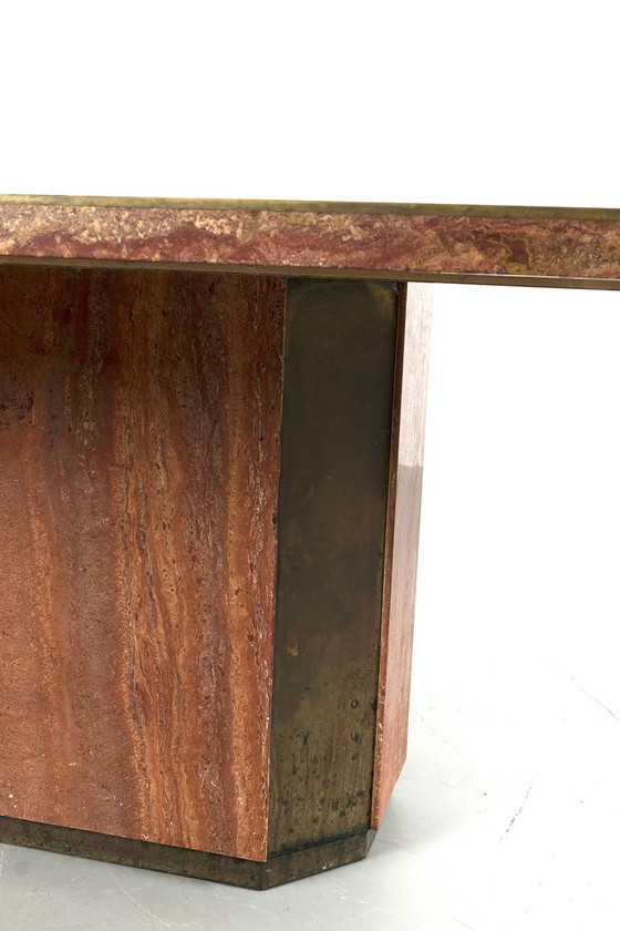 Image 1 of Paco Rabanne travertine dining table