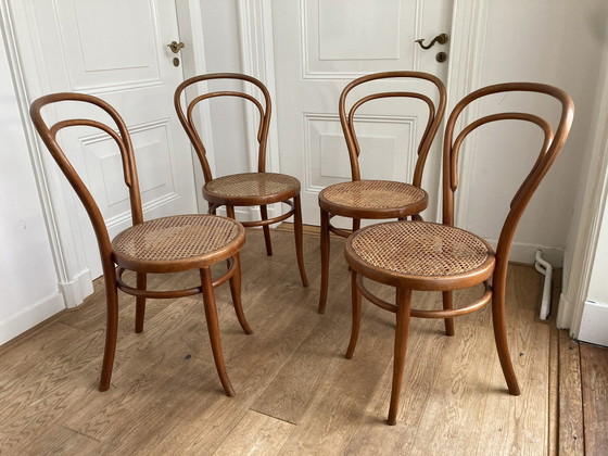 Image 1 of 4X Thonet No. 14 By Josef Hoffmann