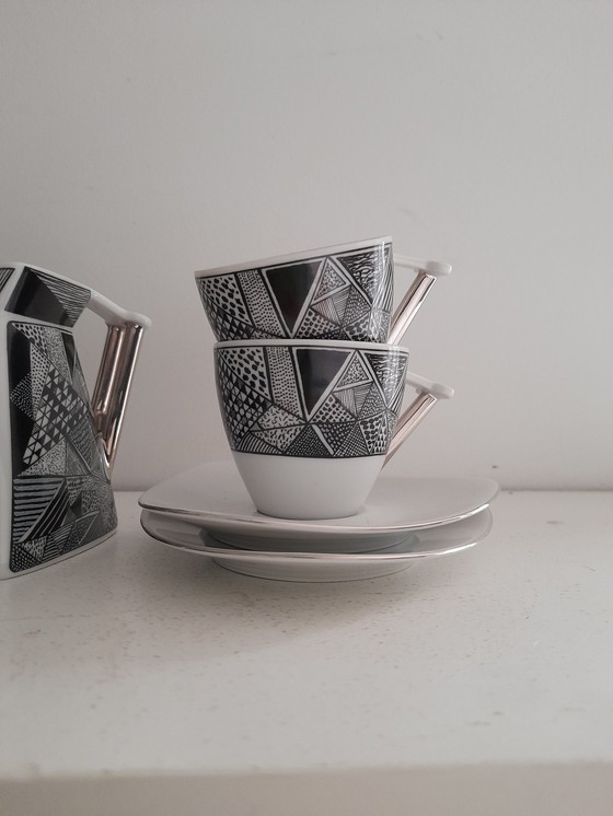 Image 1 of 80S Graphic Coffee Set For 4 Thun Studio