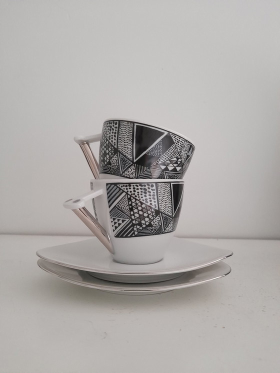 Image 1 of 80S Graphic Coffee Set For 4 Thun Studio