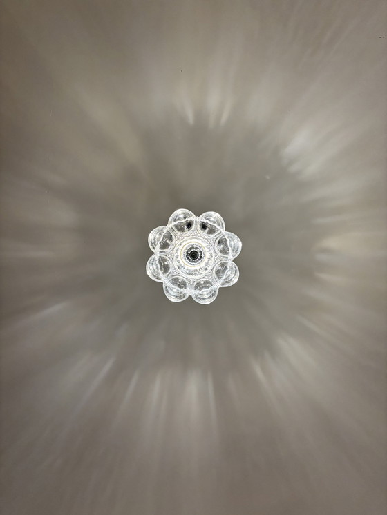 Image 1 of Mid Century Vintage Lamp, Bubble Glass, Pendant Lamp By Helena Tynell For Limburg, 1960S, Germany, Minimalism, Space Age