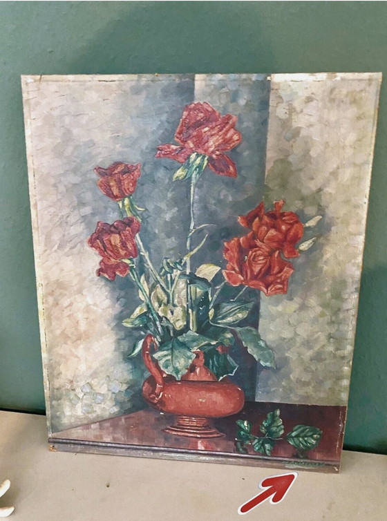 Image 1 of Grandiose still life Signed. "Grünewald"