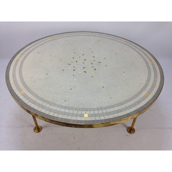 Image 1 of Vintage mosaic coffee table by Berthold Muller, 1950