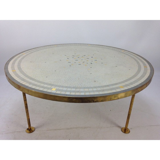 Image 1 of Vintage mosaic coffee table by Berthold Muller, 1950
