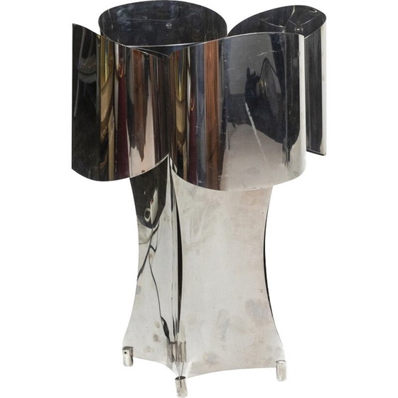 Image 1 of Lampada vintage "quadrilobo" in metallo lucido, Francia 1970