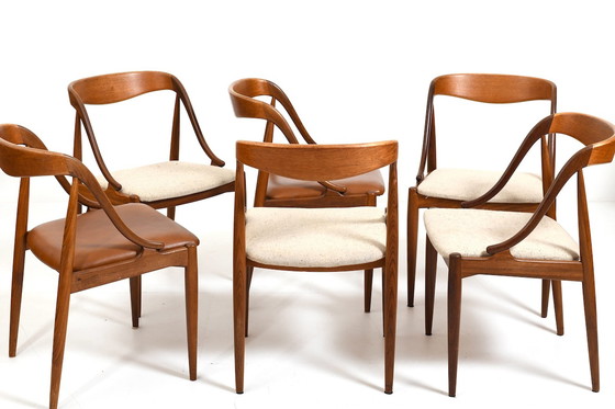 Image 1 of Teak Dining Chairs by Johannes Andersen 1960s