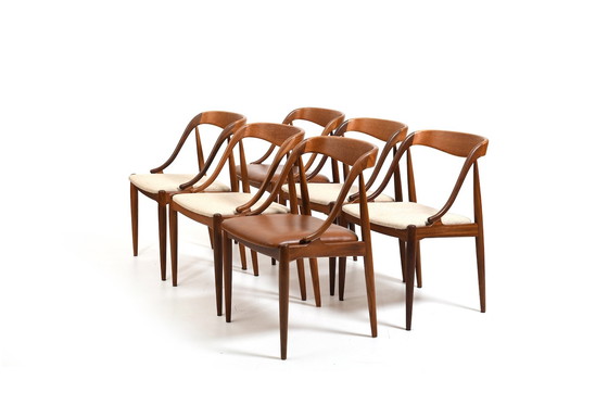 Image 1 of Teak Dining Chairs by Johannes Andersen 1960s