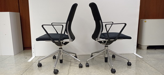 Image 1 of 2x Vitra Meda Chairs design Alberto Meda