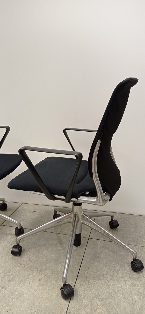 Image 1 of 2x Vitra Meda Chairs design Alberto Meda