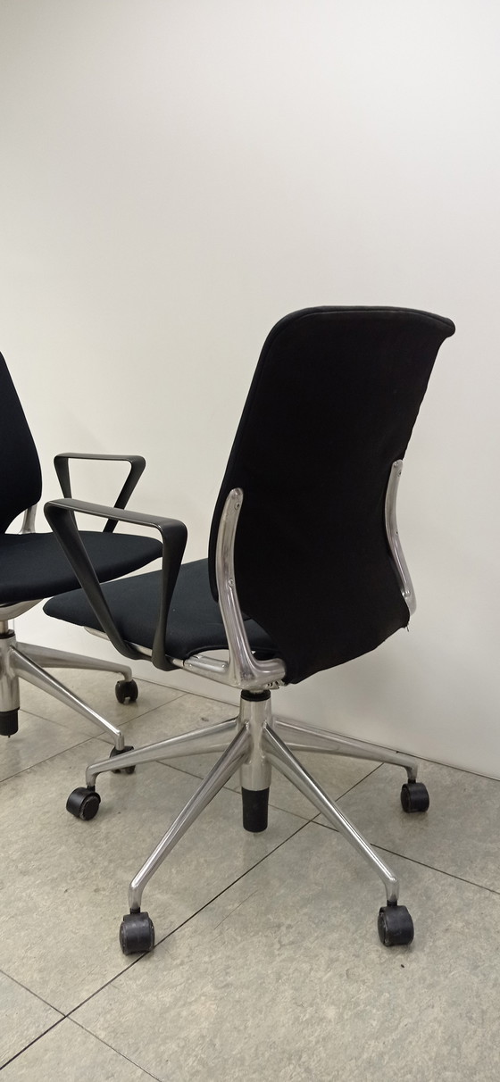 Image 1 of 2x Vitra Meda Chairs design Alberto Meda