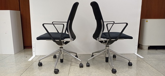 Image 1 of 2x Vitra Meda Chairs design Alberto Meda