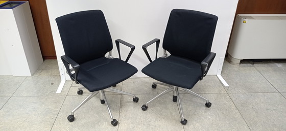 Image 1 of 2x Vitra Meda Chairs design Alberto Meda