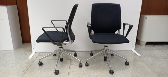 Image 1 of 2x Vitra Meda Chairs design Alberto Meda