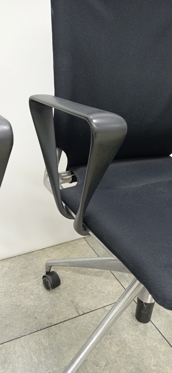 Image 1 of 2x Vitra Meda Chairs design Alberto Meda