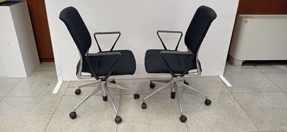 Image 1 of 2x Vitra Meda Chairs design Alberto Meda