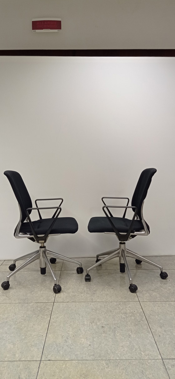 Image 1 of 2x Vitra Meda Chairs design Alberto Meda