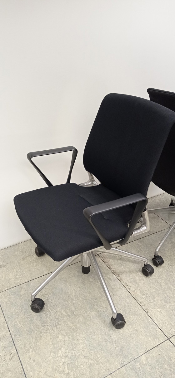 Image 1 of 2x Vitra Meda Chairs design Alberto Meda