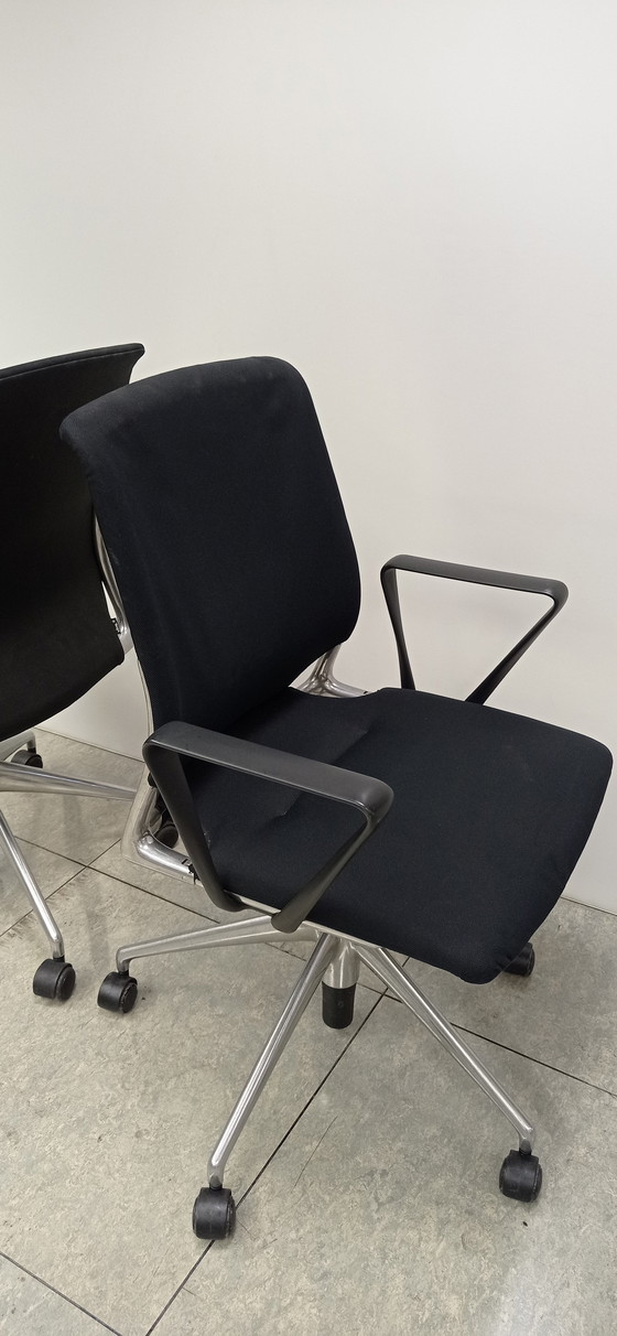 Image 1 of 2x Vitra Meda Chairs design Alberto Meda