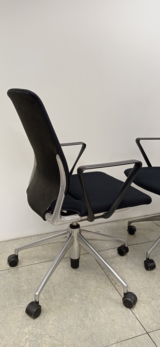 Image 1 of 2x Vitra Meda Chairs design Alberto Meda