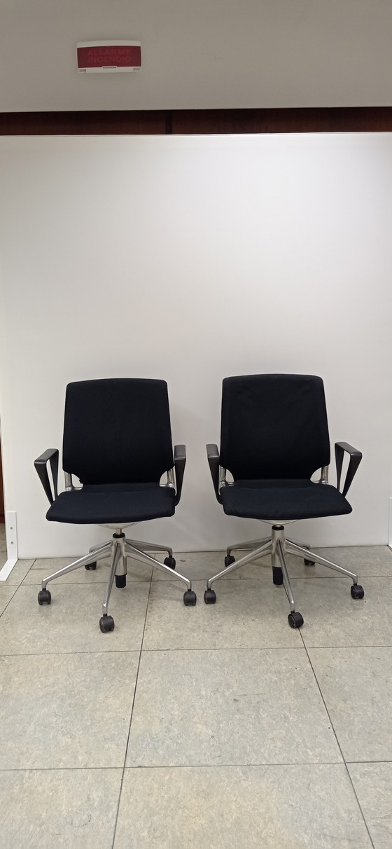 Image 1 of 2x Vitra Meda Chairs design Alberto Meda