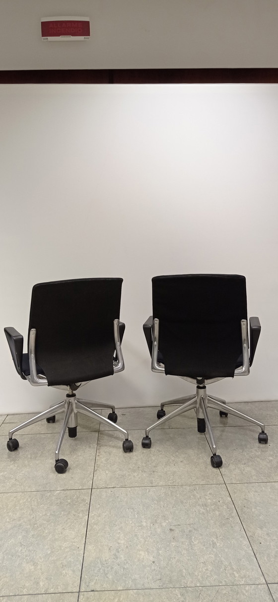 Image 1 of 2x Vitra Meda Chairs design Alberto Meda