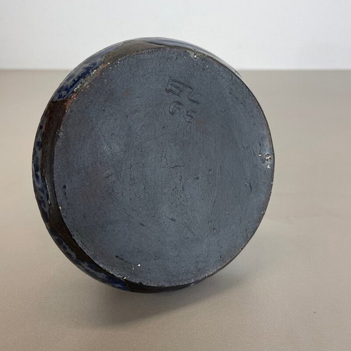 Vintage abstract ceramic pottery vase by Gerhard Liebenthron, Germany 1960s