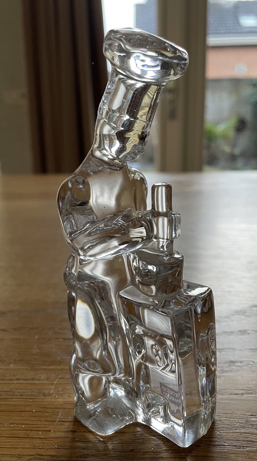 Orrefors Sweden Crystal Figurine - Baker