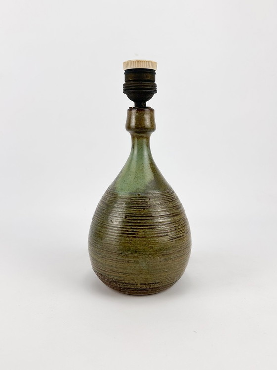 Image 1 of Rogier Vandeweghe For Amphora - Table Lamp - Glazed Ceramic With Green Glaze.