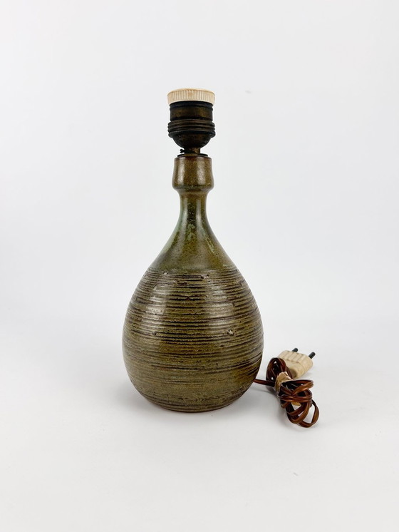 Image 1 of Rogier Vandeweghe For Amphora - Table Lamp - Glazed Ceramic With Green Glaze.