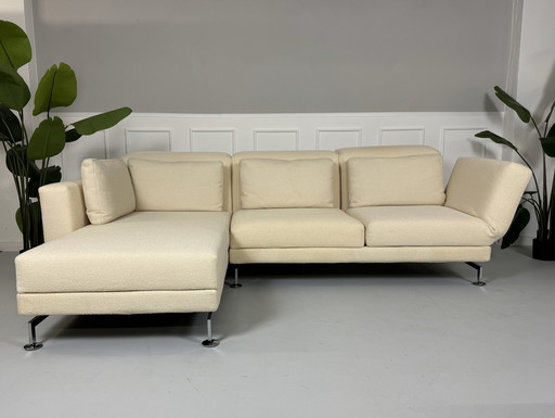 Brühl Moule corner sofa fabric sofa couch relax function