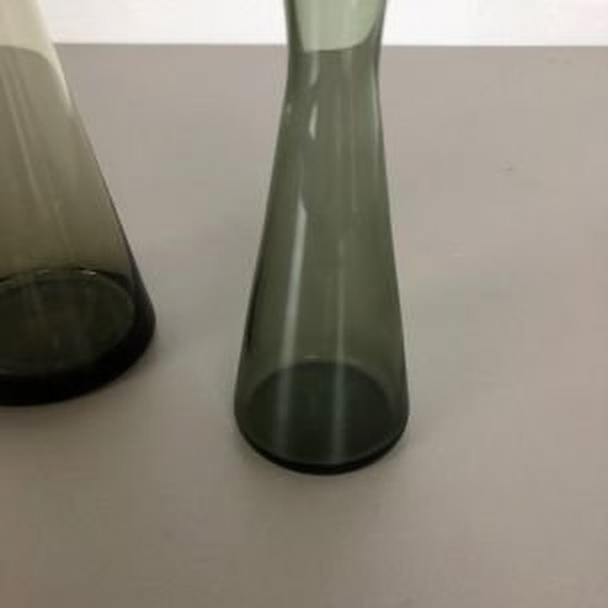 Image 1 of Vintage pair of 2 Turmalin Vases by Wilhelm Wagenfeld for WMF, Germany 1960s
